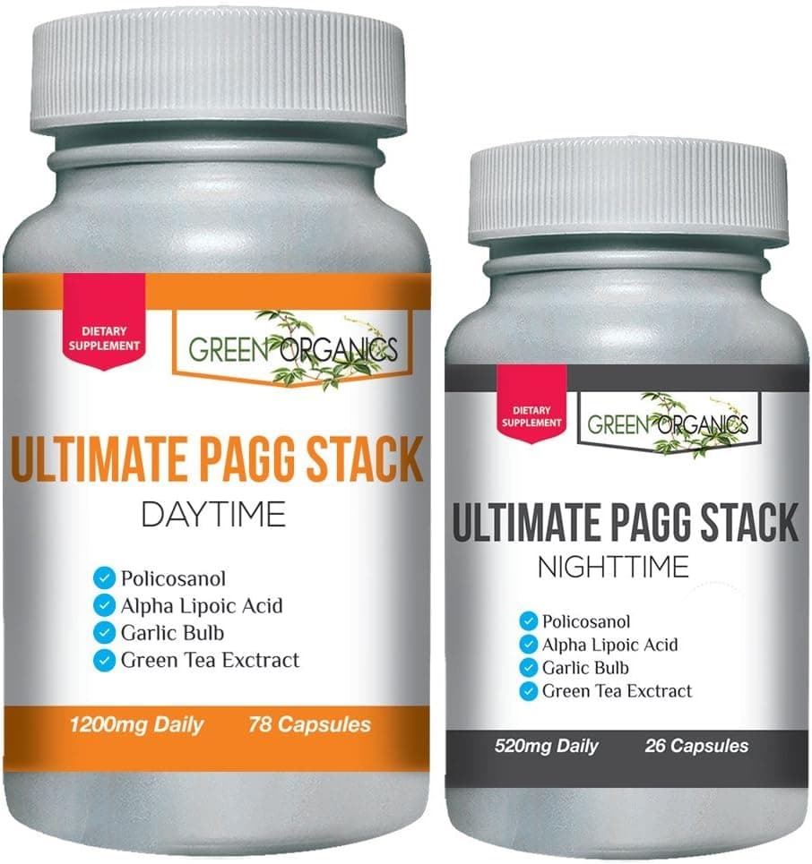 Ultimate PAGG Stack 4 Hour Body by Tim Ferriss Policosanol Alpha Lipoic Acid Green Tea Flavonols Garlic Extract