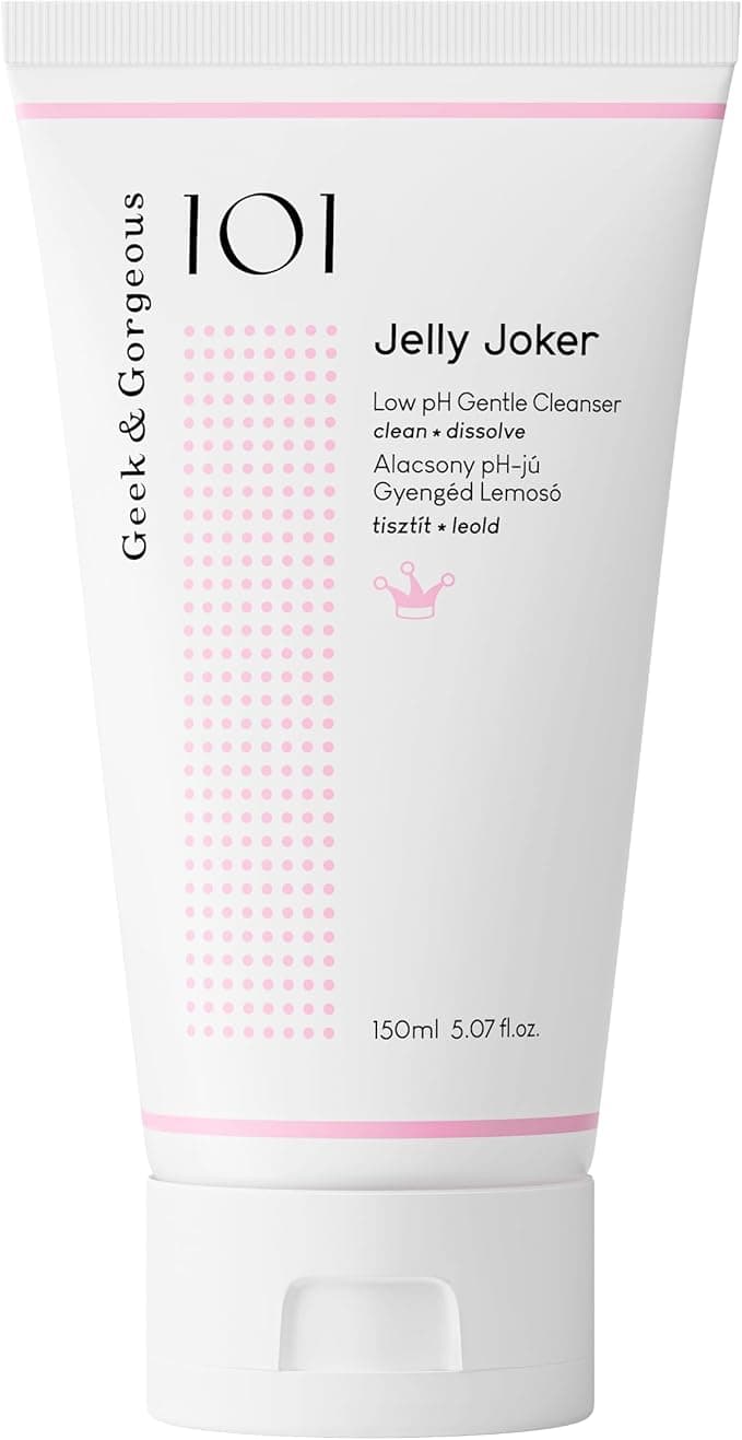 Geek Gorgeous Jelly Joker gentle hardworking cleanser dissolves watersoluble makeup all skin types including sensitive 150ml