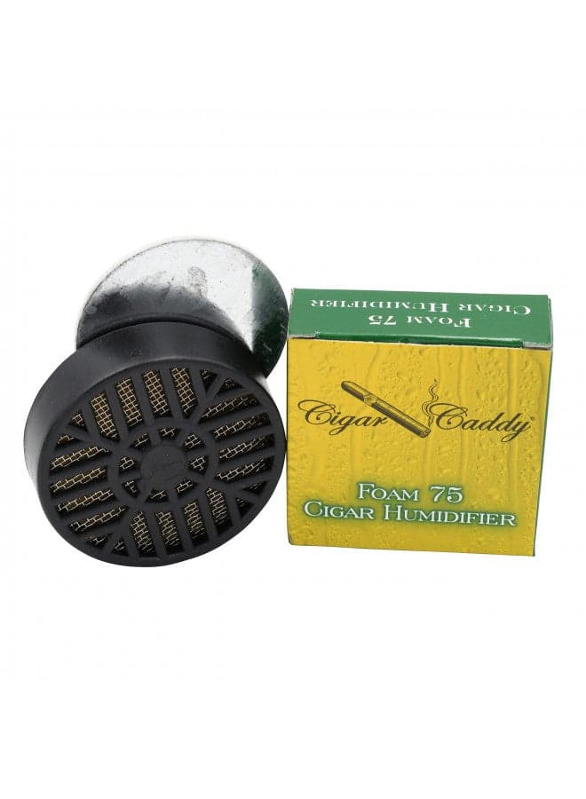Quality Importers HUMI-F75 Caddy Round Cigar Humidifier, Green