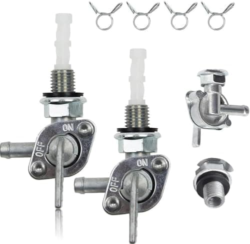 Earlyred Petcock Fuel Shutoff Valve 50cc 70cc 110cc 125cc for Generator Go kart Cart Moped Mini Dirt Bike Chinese Tao Tao Small ATV Engine Parts Accessory Gas Tank Petcock Switch Fuel Valve M10 X 125