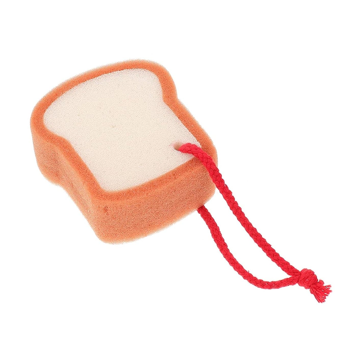 Healifty Cute Fruit Bath Shower Sponge Loofahs Body Scrubber Sponge Cartoon Bread Shaped Exfoliating Bath Sponge Loofah Bath Spa Puff Scrubber Ball Towel Shower Scrubber for Newborn