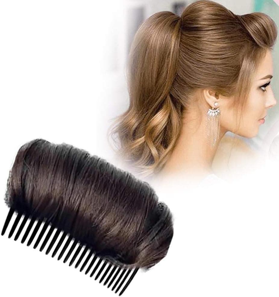Bump Combs Clips for Volume Hairstyle Fluffy Styling DIY Buns Pieces Wig Accessory Dark