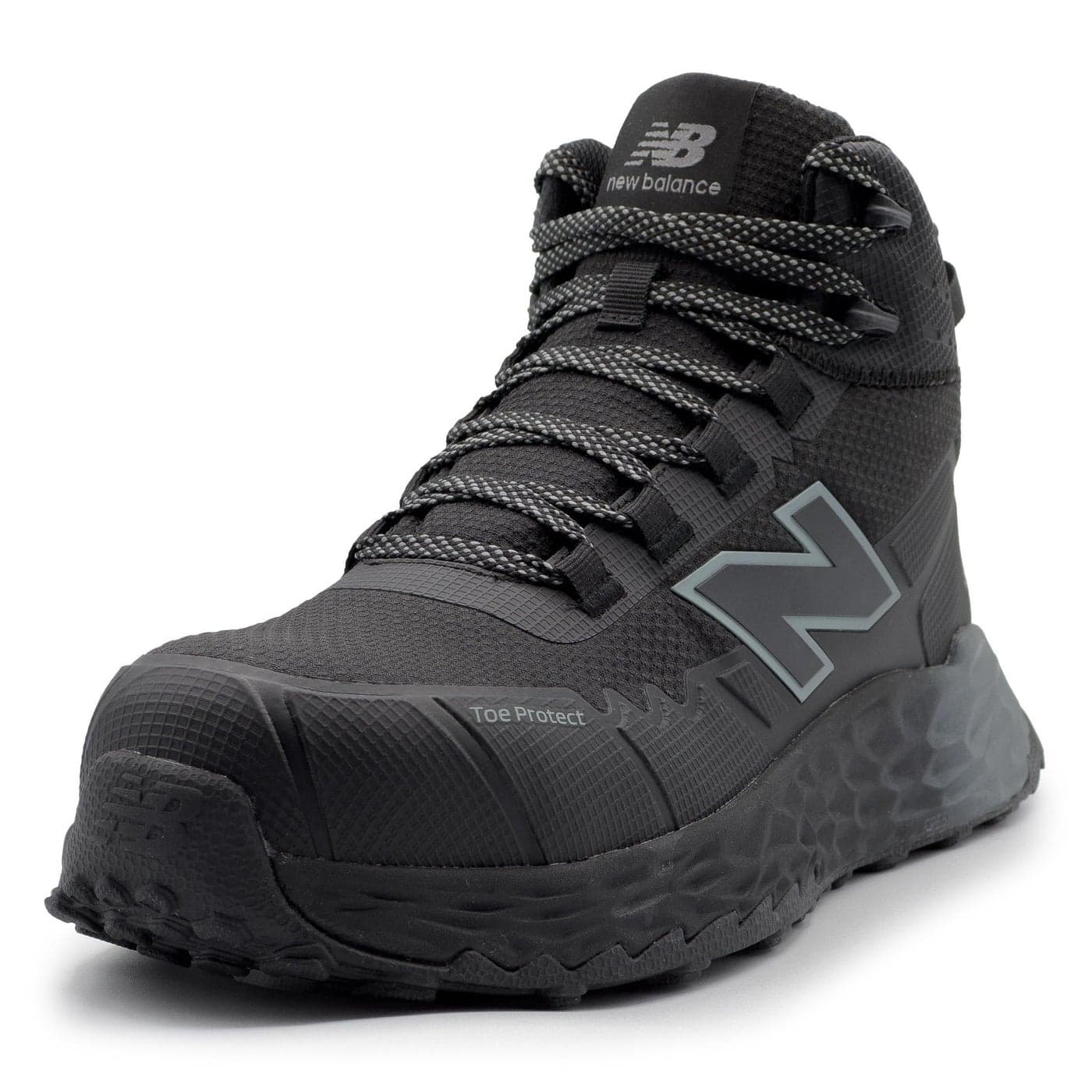 New Balance Fresh Foam Cremorne Composite Toe Safety Shoes for Men Non Slip Electrical Hazard BlackGrey Mid