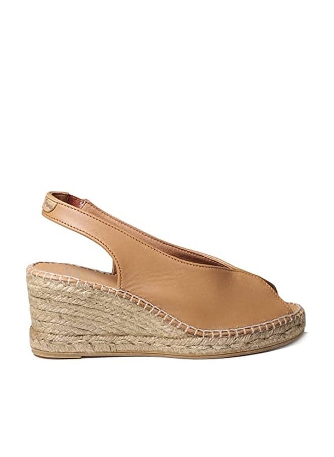 Toni Pons Women's Laila-P Espadrille Wedge Sandal, Tan, 7.5