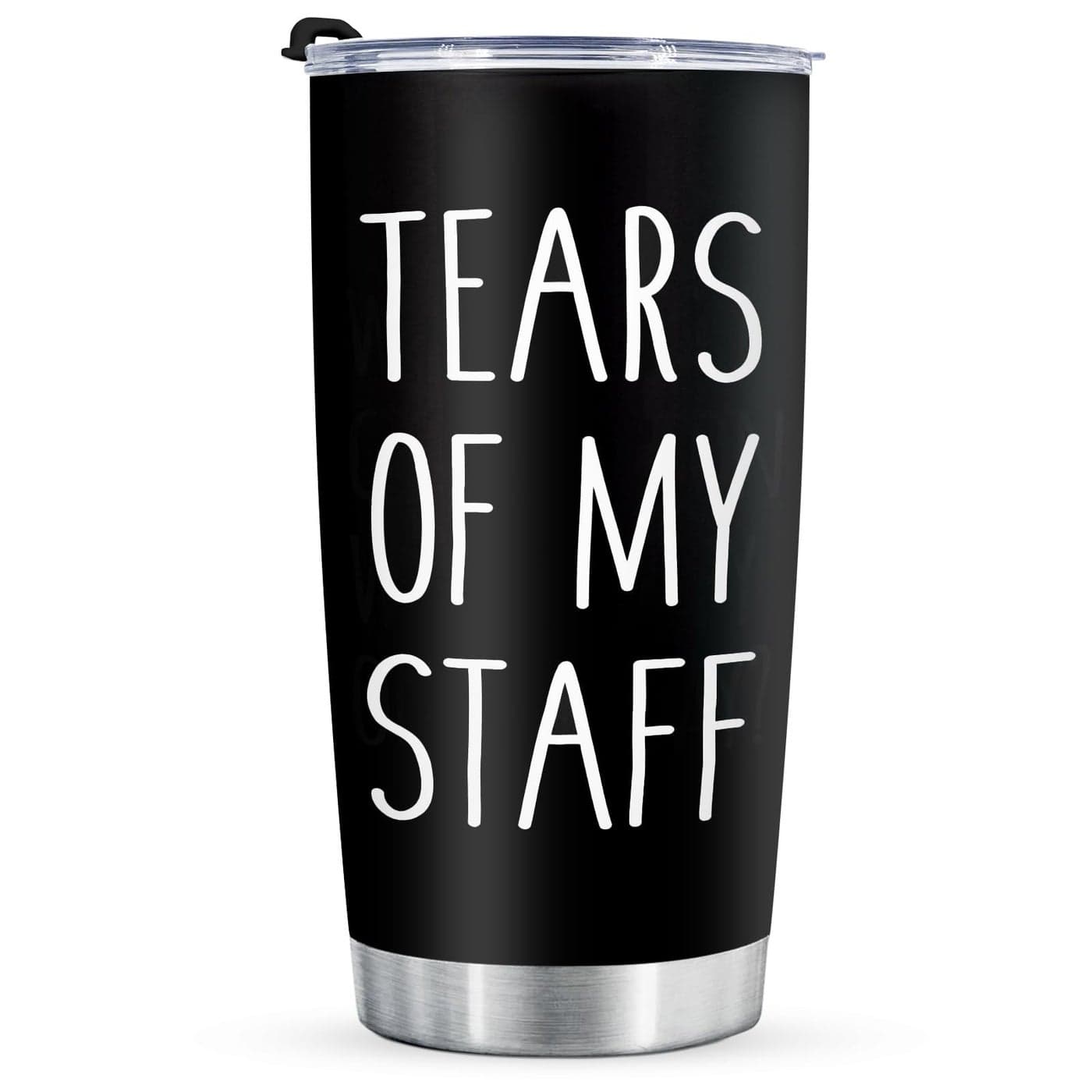 Shqiueos Funny Boss GiftsTears of My Staff 20 Oz Stainless Steel Tumbler Cup Birthday Gifts for Boss Boss Lady Employer Principal Boss Day Christmas Gifts for Office Men Women