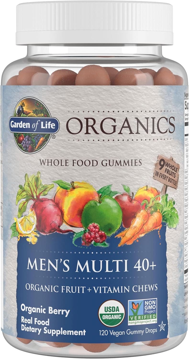 Men's Multi 40+ Organic Berry Gummies for Men