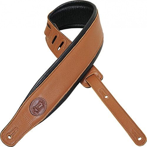 Levy's Leathers Garment Leather Guitar Strap,Tan