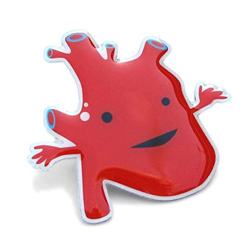 I Heart Guts Heart Lapel Pin – Feel the Beat! Heart Surgery Recovery Gift, Cardiac Awareness, Medical Staff Appreciation, Emotional Support Token