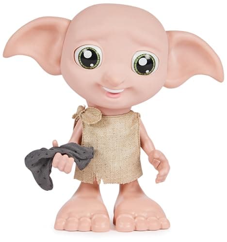 Wizarding World 85 Harry Potter Elf Dobby Interactive Doll with Stocking and 30 Sounds and Phrases Harry Potter Gifts Toys Kids 6