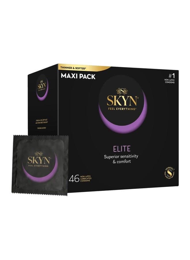 Elite Non-Latex Lubricated Condoms, 46 ct.