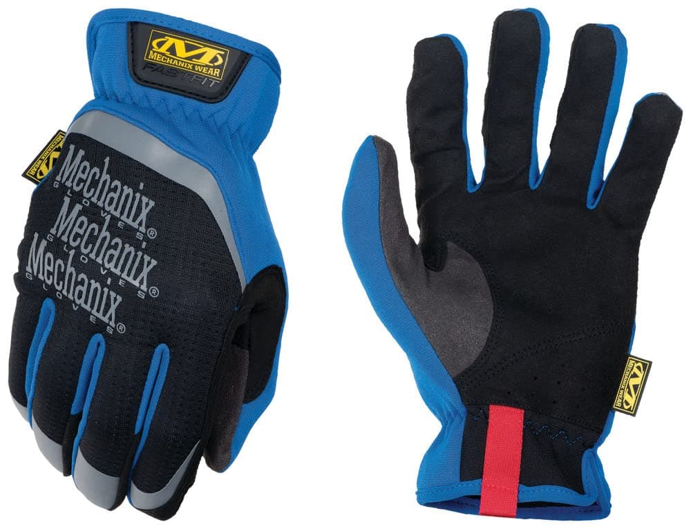 Mechanix Wear FastFit Work Gloves AntiSlip Abrasion Resistant Heavy Duty Gloves Touchscreen Compatible Vibration Damping Multipurpose Use XLarge Blue