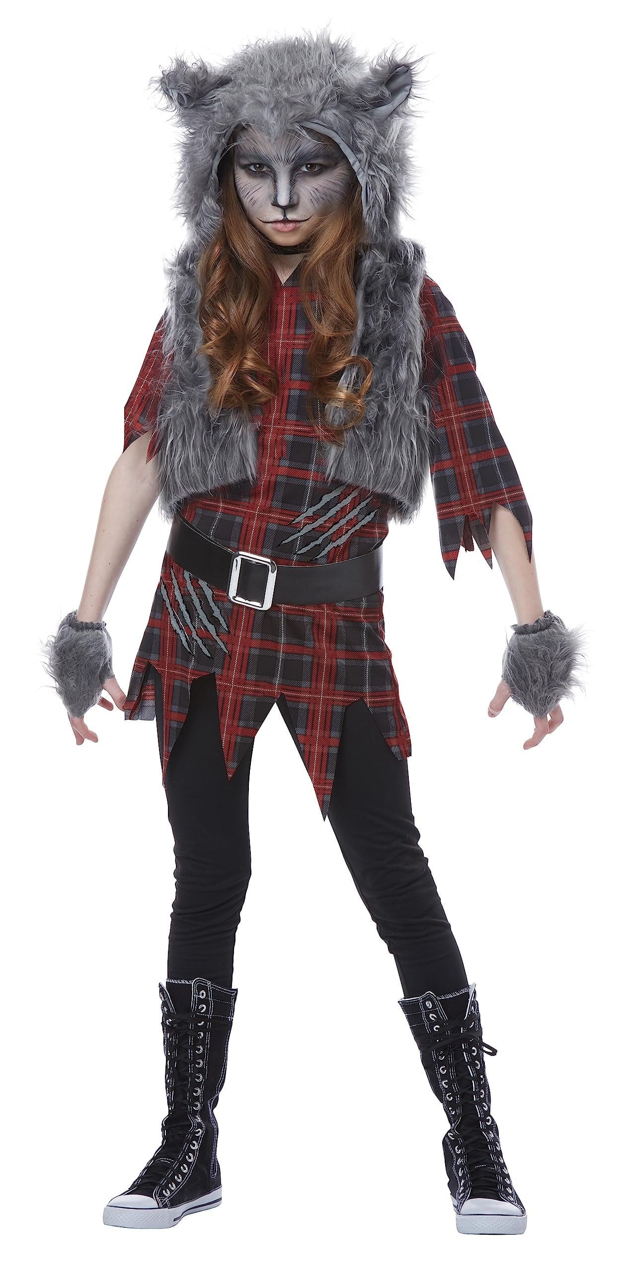 Girls Werewolf Costume Large