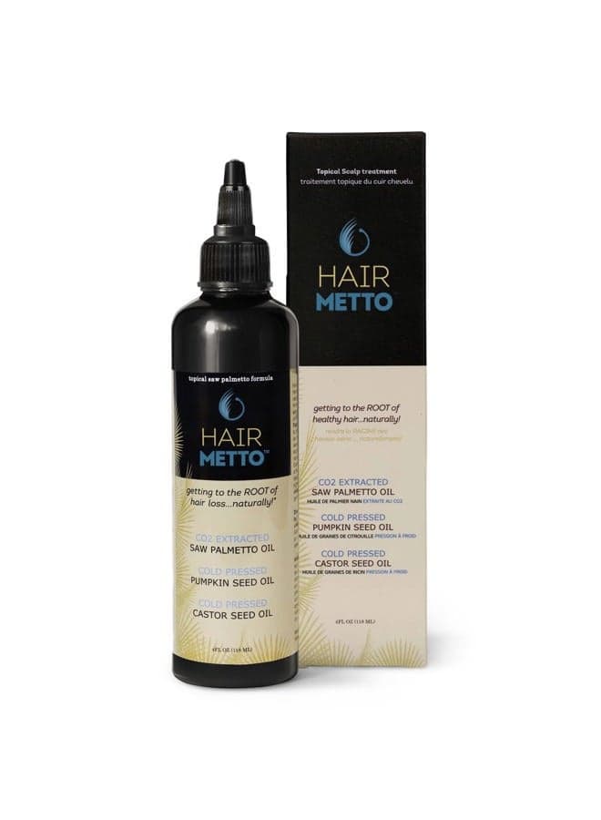 ® Topical Saw Palmetto and Pumpkin Seed Oil Extract for Hair Loss, Strengthens Hair Roots, Soothes Dry Scalp, with Rosemary, Castor Oil, and Lavender Scent, 4oz Bottle