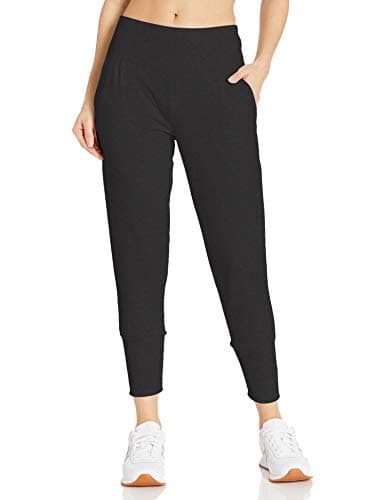 Danskin Women's Slim Tapered Joggers, Rich Black, Small