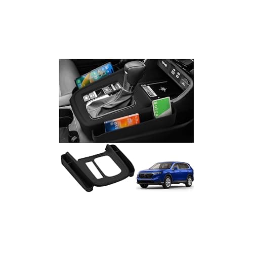 Autorder Silicone Center Console Organizer for 2023-2026 Honda CRV CR-V Accessories Seat Gap Storage Box Soft Gear Shift Panel Trim Cover