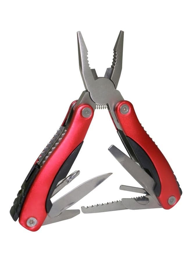 8-In-1 Plier Red/Black/Silver 16x7.3cm