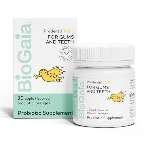 BioGaia Prodentis Kids Dental Probiotics for Teeth and Gums Promotes Good Oral Health Gut Health Too Oral Probiotics 30 AppleFlavored Lozenges 1Pack