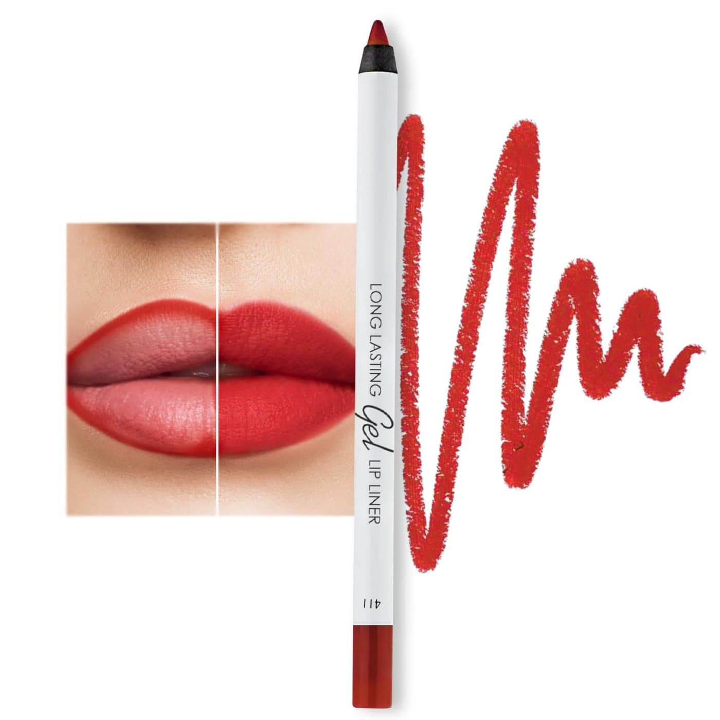 Lamel Gel Lip Liner Longlasting formula Adds Colour Texture to the Lips Crueltyfree Ruby red N411
