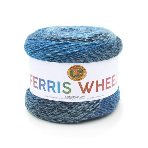 Lion Brand Yarn Muticolor Ferris Wheel Yarn for Knitting Crocheting and Crafts Full Moon 1 Pack
