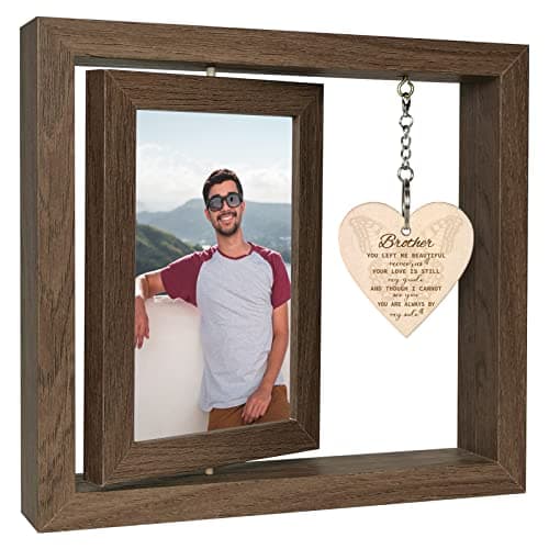 EYITUPC Sympathy Gifts for Loss of Brother Memorial Picture Frame, In Memory of Brother Remembrance Bereavement Gifts, Display Two 4x6