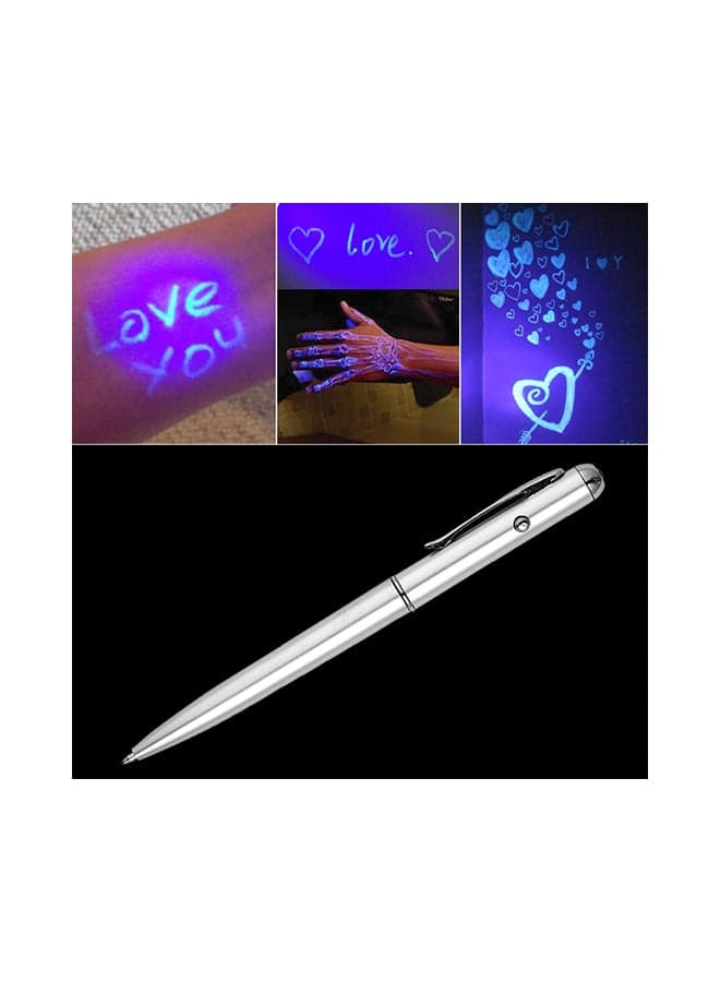 Creative LED UV Light Ballpoint Pen Multicolour