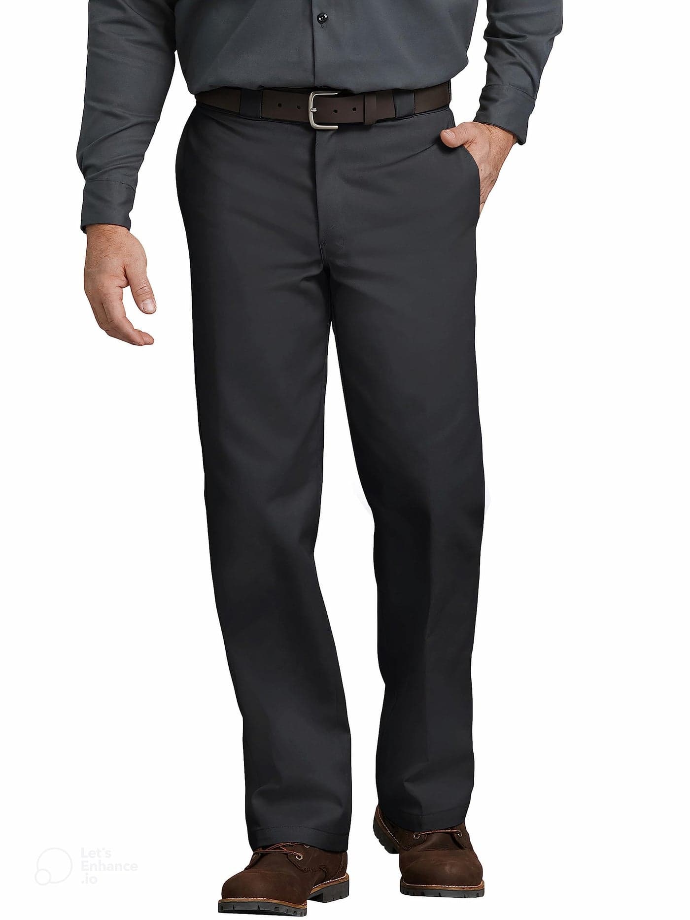Dickies Mens Original 874 Work Pants Durable Straight Leg Uniform Trousers for Men Ideal for Industrial or Office Use Black 31W x 29L