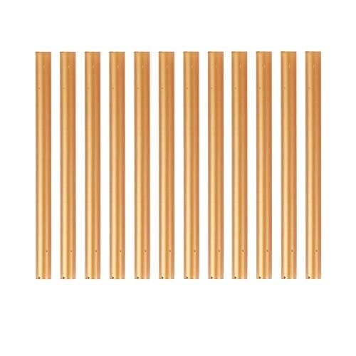 HUIHUIBAO 12 PCS Colored Hot Glue Sticks, Mini Hot Melt Adhesive Glue Stick for DIY Art Craft, 7 x 100mm, Gold