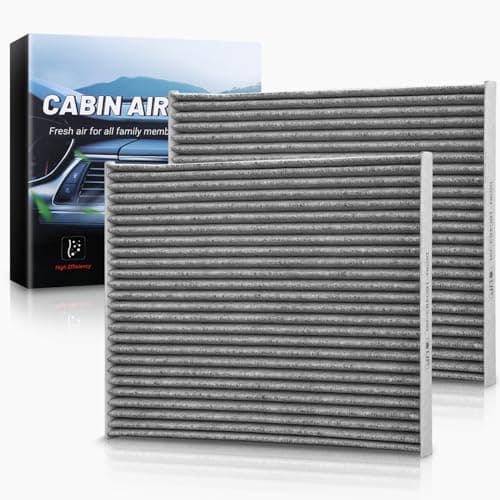 Auto Dynasty Cabin Air Filter Compatible with 2013-2024 Ford Edge Fusion SSV Plug-In Hybrid Lincoln Continental MKX MKZ Nautilus, Pack of 2 OEM Direct Replacement for DG9H-18D483-AA FI258C CF11775