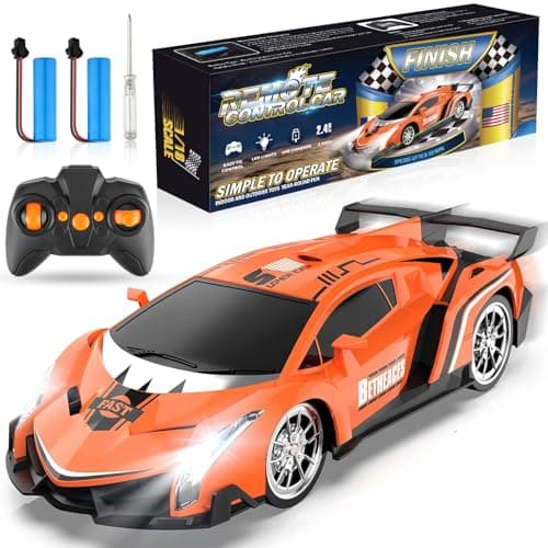 Growsland Remote Control Car RC Cars Xmas Gifts Toys for Kids 118 Electric Sport Racing Hobby Rc Crawler Toy Car Boys Girls Adults Included Rechargable Batteries Orange