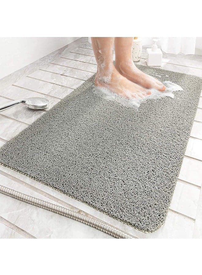 Soft Textured Bath, Shower, Tub Mat,Phthalate Free, Non Slip Comfort Bathtub Mats with Drain, PVC Loofah Bathroom Mats for Wet Areas, Quick Drying (40 * 60cm)