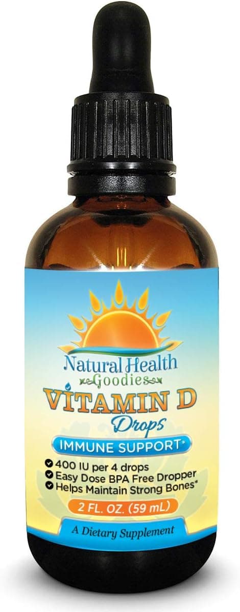 Vitamin D Drops 2 Ounce for Kids and Adults