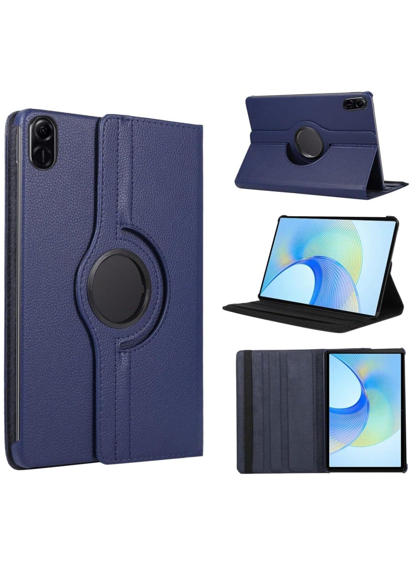 Case Compatible with Honor Pad X9/Honor Pad X8 Pro Case (11.5 2023 release) Multifunctional Leather Cover Swivel Unique Stand Anti-Fall Auto Sleep/Wake (Blue)