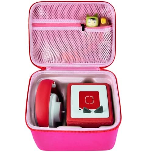 Case Comaptible with Toniebox 1/2 Audio Player Starter Set and for Tonies Figures Characters. Toy Story Storage Carrying Holder for Headphones, Charging Station and Accessories (Box Only) -Pink