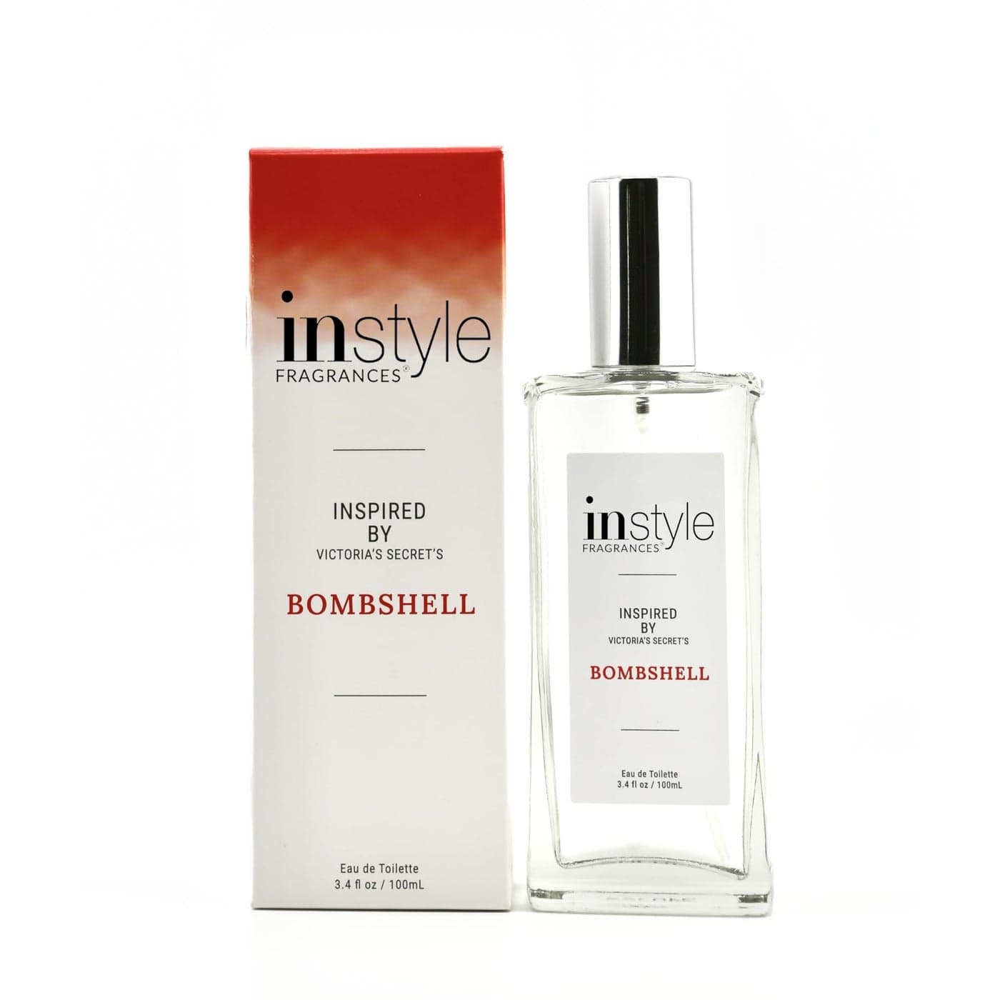 Instyle Fragrances | Inspired by Victoria's Secret's Bombshell | Eau de Toilette | Fragrance for Women | Vegan, Paraben Free | Never Tested on Animals | 3.4 Fluid Ounces