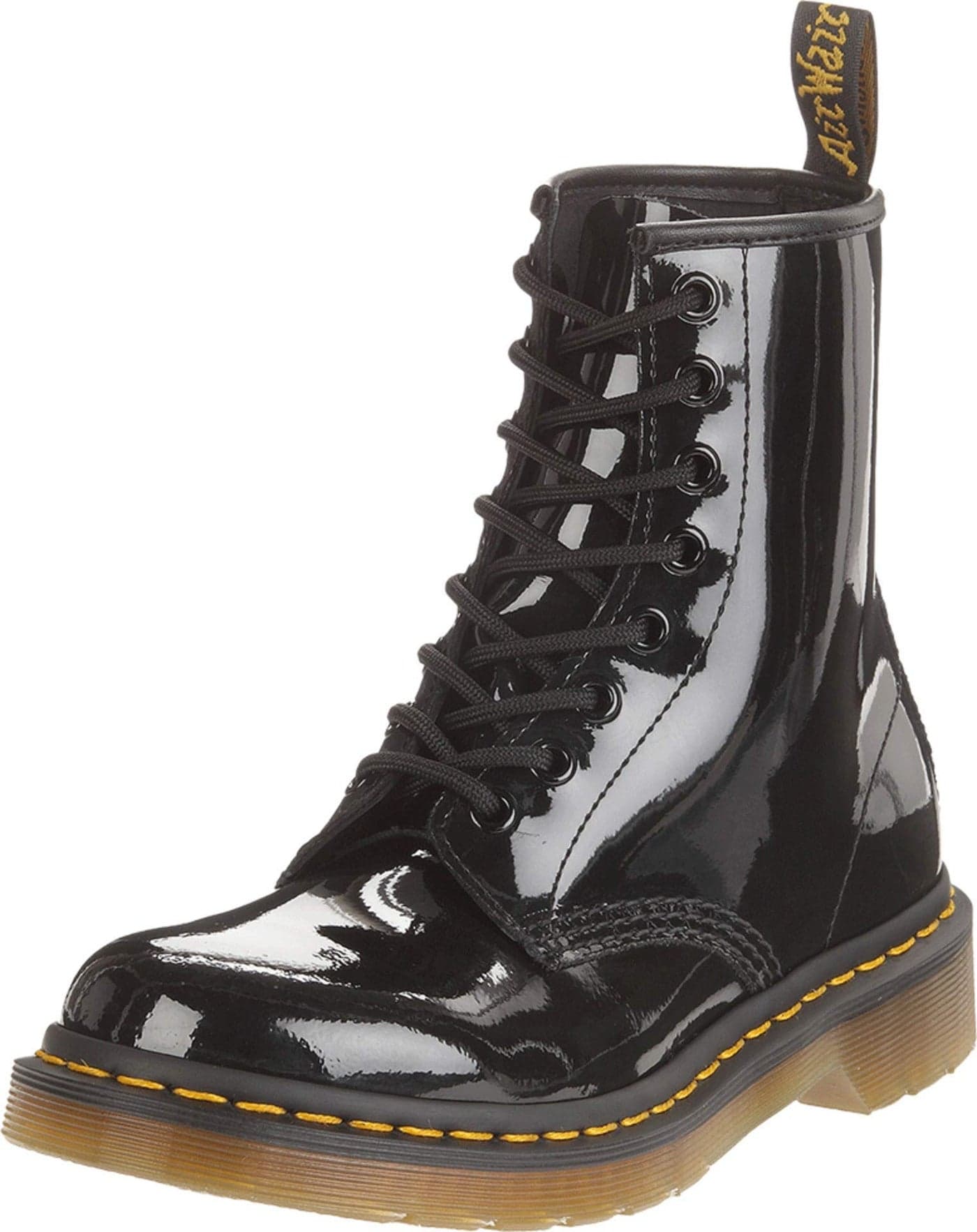 Dr Martens Womens 1460 W Patent Leather 8 Eye Boot Black 11