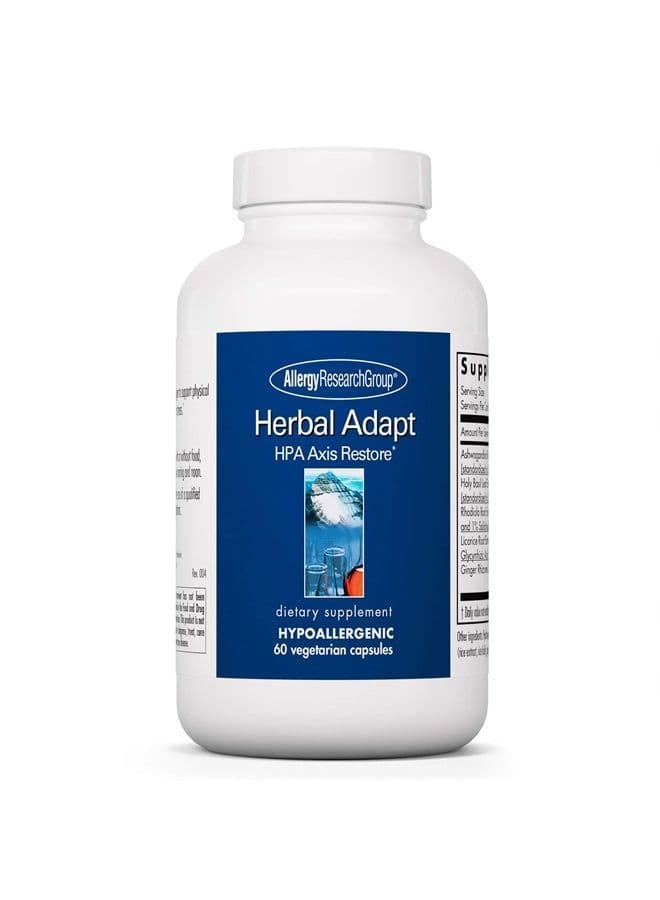 Herbal Adapt - HPA Axis, Ashwagandha, Mood, Stress, Adrenal - 60 Vegetarian Capsules