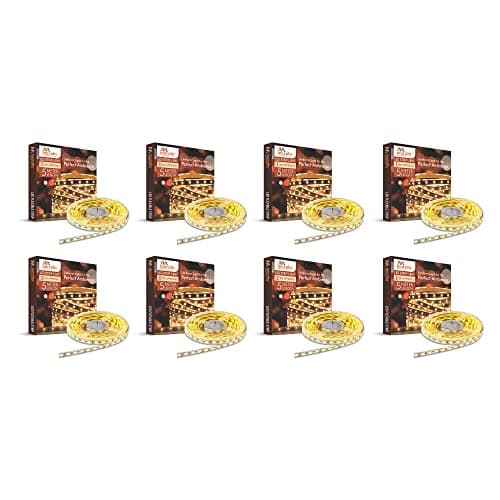 Murphy 25W LED Strip 2835 Cove Light 5 Metre (Warm White) with Driver, Pack of 8