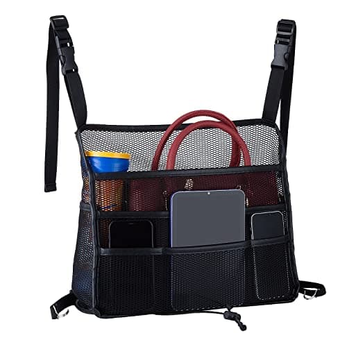 Eing Car Seat Back Organizer - Large Capacity Storage for Purses, Handbags & Kids' Items - Black
