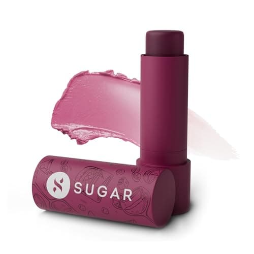 SUGAR Cosmetics Tipsy Lip Balm For Dry Chapped Lips With Vitamin E Shea Butter and Jojoba Oil Lip Protection Nourishment LipBalm with SPF 45gm 07 Bramble