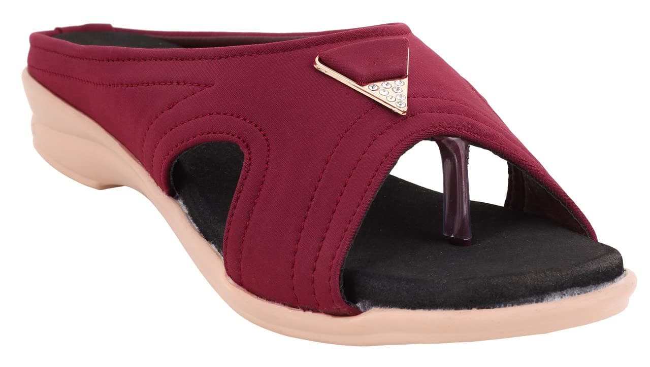 HEALTH FIT Extra Soft Ortho Care Diabetic & Orthopedic Slippers/Doctor Chappal Footwear Women 9, Pink