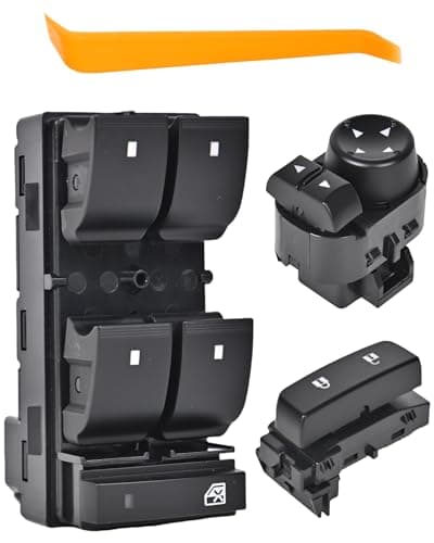 Window Switch Driver Side Compatible with 2007-2014 Chevy Silverado/GMC Sierra 1500 2500HD 3500HD Power Master Window Switch & Door Lock & Mirror Replace#20945129 15804093 22883768