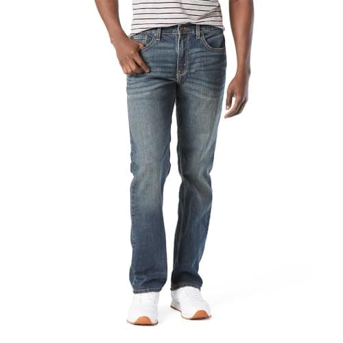 Levi Strauss Signature Gold Men's Relaxed Fit Flex Jeans (Available in Big & Tall), Headlands, 29W x 30L