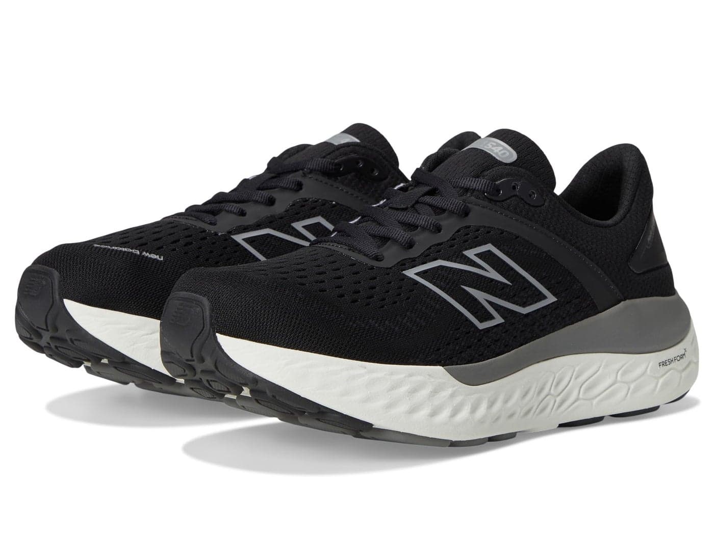 New Balance Men's Fresh Foam X 1540 V4 Running Shoe, Black/White, 10.5 Wide