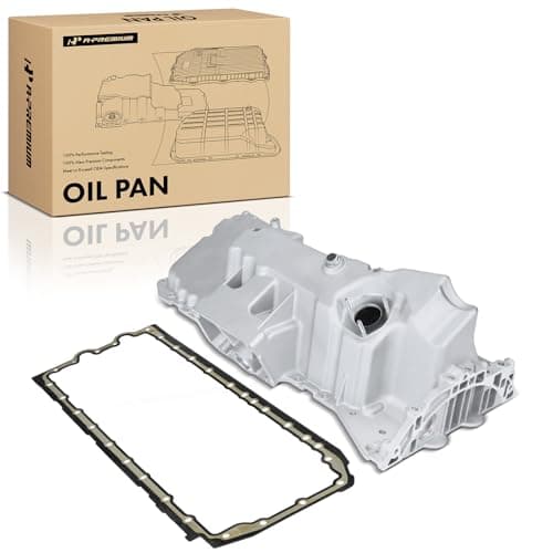 APremium Engine Oil Pan Sump with Drain Plug Gasket Compatible with BMW X5 20112013 X6 20112014 30L 44L