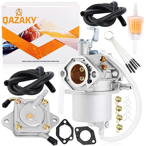 QAZAKY Golf Cart Carburetor Fuel Pump Compatible with Kawasaki FE290 Engine Gas Club Car DS Precedent Turf Carryall OHV FE290cc 1016478 1018056-01 1019056-01 17561 1016438 1016439 1016440 1016441 Carb