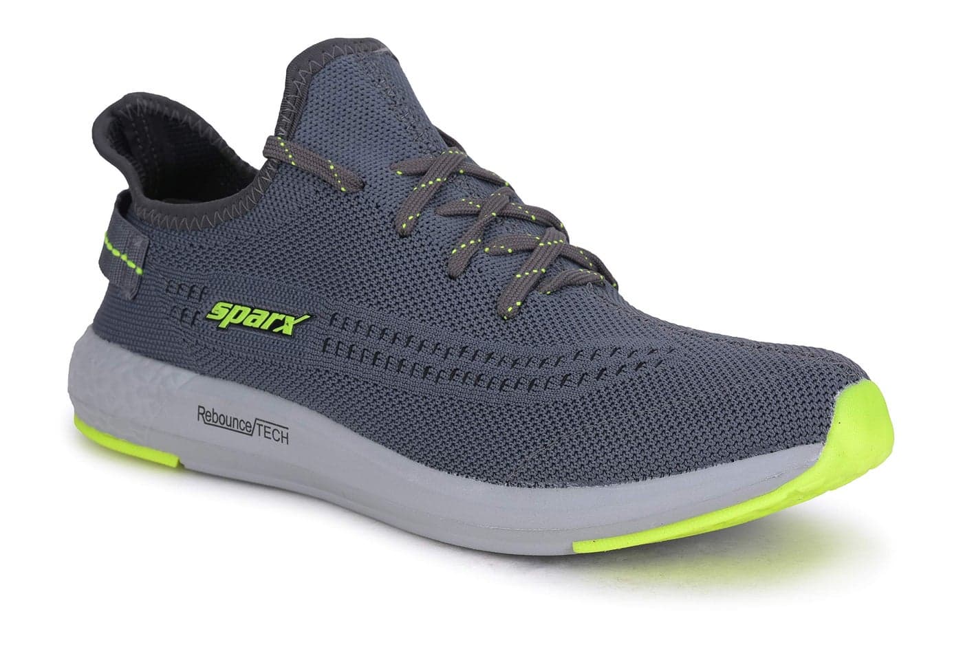 SPARX Boys Sm-482 Dark Olive Yellow Running Shoe - 6 UK (SM-482)