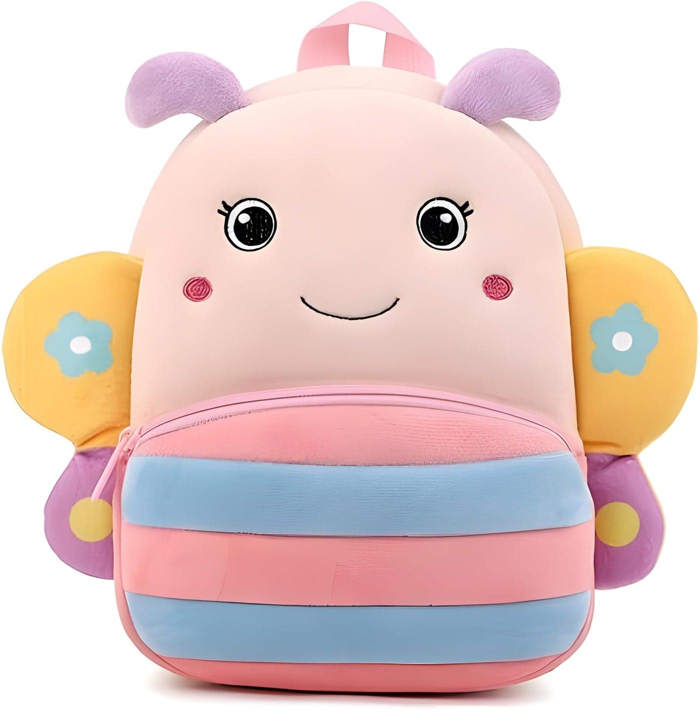 Delicado Cute Small Toddler Kids Preschool Backpack Butterflyk Nursery Preschool Playschool School Picnic Travelling Bag for Baby Boy Girl Age 2-5 Years, Multicolor