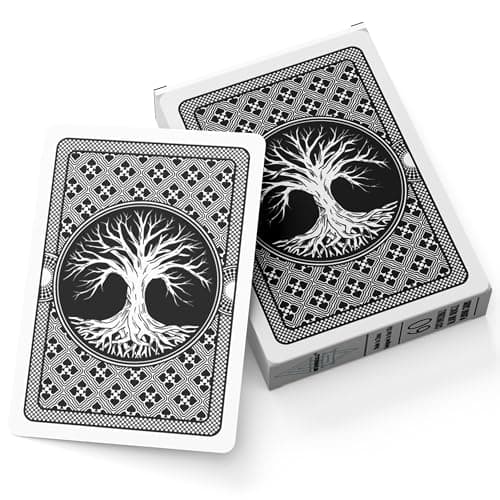 Metaphoracle Tree of Life Blank Playing Cards DIY Customizable Blank Poker Cards to Create Your Own Oracle Cards Tarot Cards and Card Games 60 Cards Black