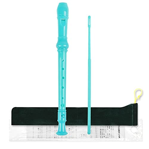 Mr.Power Soprano Recorder German Style C Key Recorders Gift for Beginners Practice, Education, Performance, Ensemble Playing (Green)