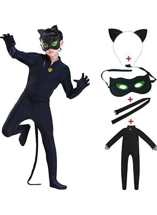 4-Piece Cat Costume Set for Kids S